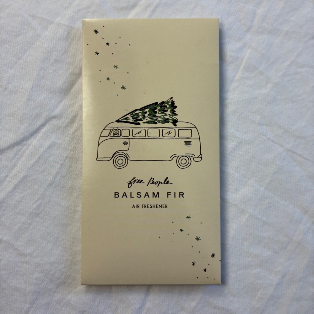 Free People Balsam Fir Air Freshener Scented Envelope Woodsy Forest Scent NEW